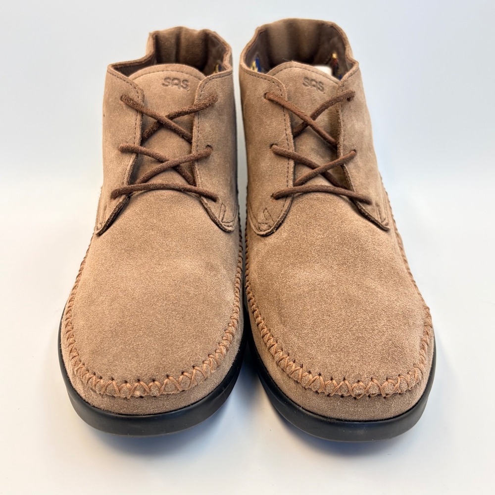 SAS Kich Lace Up Ankle Boots Womens 11M Tripad Comfort Suede Chukka Tan Almond - Picture 11 of 16